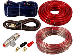 Zestaw kabli 20mm2 do montażu wzmacniacza samochodowego Zestaw kabli 20mm2 do montażu wzmacniacza samochodowego