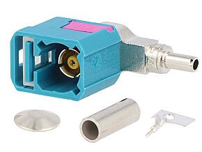 Złącze antenowe 1x Fakra żeńskie kątowe Złącze antenowe 1x Fakra żeńskie kątowe