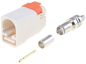 Wtyk FAKRA II SMB MOLEX żeński prosty RG174, RG316 biały - B Wtyk FAKRA II SMB MOLEX żeński prosty RG174, RG316 biały - B