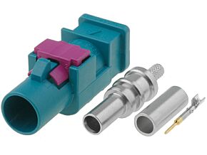 Złącze antenowe 1x Fakra męskie proste Złącze antenowe 1x Fakra męskie proste