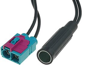 Adapter antenowy DIN gniazdo - Fakra gniazdo x2