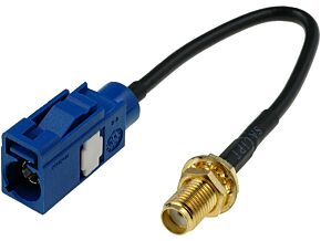 Adapter GPS,GSM kabel 0,15m SMA B-> Fakra blue-prosta