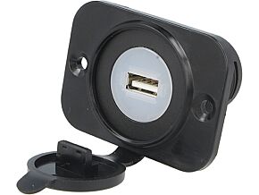 Zasilacz samochodowy USB A gniazdo 5V/1x2,1A czarny Zasilacz samochodowy USB A gniazdo 5V/1x2,1A czarny