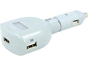 Zasilacz samochodowy USB A gniazdo x3 5V/1x1A,5V/2x2,4A Zasilacz samochodowy USB A gniazdo x3 5V/1x1A,5V/2x2,4A