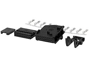 Obudowy wtyków typu RNS 18pin z zestawem 10 pinów czarny Obudowy wtyków typu RNS 18pin z zestawem 10 pinów czarny