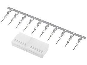 Obudowa wtyku Quadlock typu 24pin z zestawem 10 pinów Obudowa wtyku Quadlock typu 24pin z zestawem 10 pinów