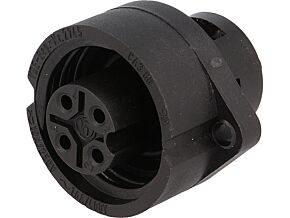 Złącze okrągłe CA 3+PE HIRSCHMANN IP67 gniazdo żeńskie na panel Złącze okrągłe CA 3+PE HIRSCHMANN IP67 gniazdo żeńskie na panel