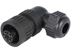 Złącze okrągłe CA 3+PE HIRSCHMANN IP67 wtyk kątowy żeński na przewód Złącze okrągłe CA 3+PE HIRSCHMANN IP67 wtyk kątowy żeński na przewód