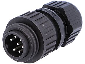 Złącze okrągłe CA 6+PE HIRSCHMANN IP67 wtyk męski na przewód Złącze okrągłe CA 6+PE HIRSCHMANN IP67 wtyk męski na przewód