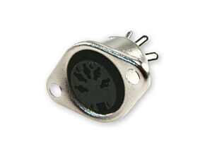 Gniazdo DIN 5pin 180° żeńskie na panel Gniazdo DIN 5pin 180° żeńskie na panel