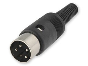 Wtyk DIN 4pin 216° męski Wtyk DIN 4pin 216° męski