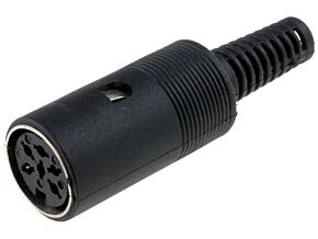 Wtyk DIN 6pin 240° żeński