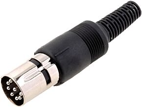 Wtyk DIN 8pin 262° z centralnym pinem męski Wtyk DIN 8pin 262° z centralnym pinem męski