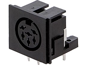 Gniazdo DIN 6pin żeńskie 240° kątowe 90° na PCB Gniazdo DIN 6pin żeńskie 240° kątowe 90° na PCB