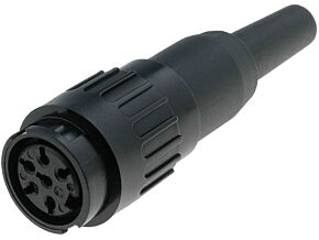 Wtyk Amphenol C091 DIN 6pin 240° żeński prosty na przewód lutowanie Wtyk Amphenol C091 DIN 6pin 240° żeński prosty na przewód lutowanie