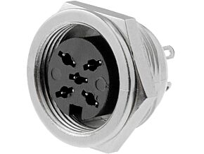 Gniazdo DIN 5pin 360° żeńskie proste Gniazdo DIN 5pin 360° żeńskie proste