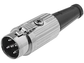 Wtyk DIN 5pin 360° męski prosty DELTRON na przewód Wtyk DIN 5pin 360° męski prosty DELTRON na przewód