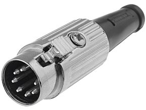 Wtyk DIN 7pin 270° męski prosty DELTRON na przewód Wtyk DIN 7pin 270° męski prosty DELTRON na przewód