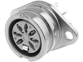 Gniazdo DIN 7pin 270° żeńskie DELTRON lutowanie