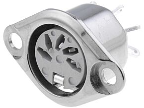 Gniazdo DIN 5pin 180° żeńskie DELTRON lutowanie 34V 10mOhm Gniazdo DIN 5pin 180° żeńskie DELTRON lutowanie 34V 10mOhm