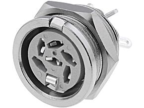 Gniazdo DIN 6pin 240° żeńskie DELTRON lutowanie Gniazdo DIN 6pin 240° żeńskie DELTRON lutowanie