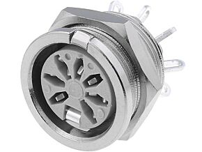 Gniazdo DIN 7pin 270° żeńskie DELTRON lutowanie Gniazdo DIN 7pin 270° żeńskie DELTRON lutowanie