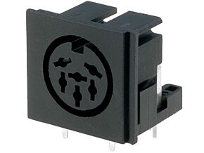Gniazdo DIN 6pin 240° żeńskie kątowe 90° CLIFF THT