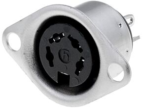 Gniazdo DIN 4pin 216° żeńskie HIRSCHMANN lutowanie Gniazdo DIN 4pin 216° żeńskie HIRSCHMANN lutowanie