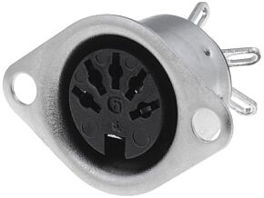 Gniazdo DIN 5pin 180° żeńskie HIRSCHMANN lutowanie