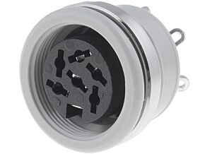 Gniazdo DIN 6pin 240° żeńskie HIRSCHMANN lutowanie Gniazdo DIN 6pin 240° żeńskie HIRSCHMANN lutowanie