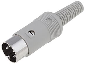 Wtyk DIN 4pin 216° męski prosty HIRSCHMANN na przewód Wtyk DIN 4pin 216° męski prosty HIRSCHMANN na przewód