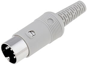Wtyk DIN 5pin 180° męski prosty HIRSCHMANN na przewód Wtyk DIN 5pin 180° męski prosty HIRSCHMANN na przewód