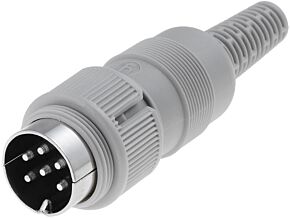 Wtyk DIN 6pin 240° męski prosty HIRSCHMANN na przewód Wtyk DIN 6pin 240° męski prosty HIRSCHMANN na przewód