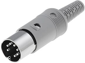 Wtyk DIN 7pin 270° męski prosty HIRSCHMANN na przewód Wtyk DIN 7pin 270° męski prosty HIRSCHMANN na przewód