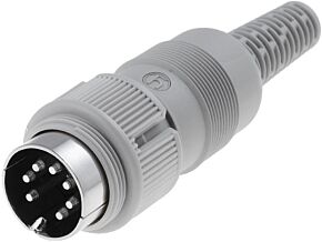 Wtyk DIN 7pin 270° męski prosty HIRSCHMANN na przewód Wtyk DIN 7pin 270° męski prosty HIRSCHMANN na przewód
