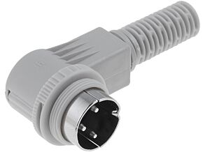 Wtyk DIN 3pin 180° męski kątowy 90° HIRSCHMANN na przewód Wtyk DIN 3pin 180° męski kątowy 90° HIRSCHMANN na przewód