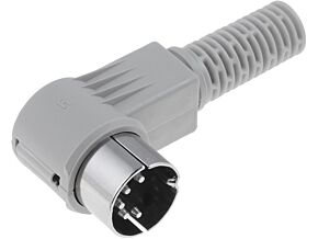 Wtyk DIN 5pin 180° męski kątowy 90° HIRSCHMANN na przewód