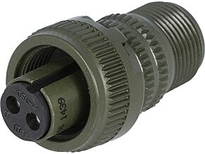 Złącze okrągłe Seria DS/MS wtyk żeńskie 2PIN srebrzony 13A Złącze okrągłe Seria DS/MS wtyk żeńskie 2PIN srebrzony 13A