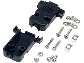 Obudowa D-Sub (9pin) plastikowa czarna UNC4-40 Obudowa D-Sub (9pin) plastikowa czarna UNC4-40