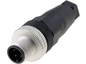 Wtyk męski prosty M12 4pin HIRSCHMANN dławik PG7