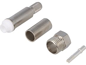 Wtyk FME żeński proste zaciskanie na przewód Wtyk FME żeński proste zaciskanie na przewód