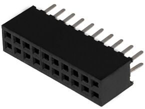 Gniazdo kołkowe żeńskie 20PIN proste 1,27mm THT 2x10 1A Gniazdo kołkowe żeńskie 20PIN proste 1,27mm THT 2x10 1A
