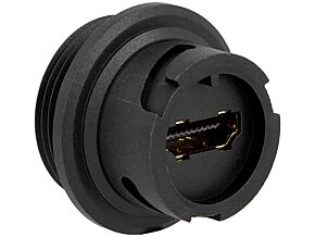 Złącze EDAC HDMI gniazdo lutowanie proste na panel IPX7 Złącze EDAC HDMI gniazdo lutowanie proste na panel IPX7