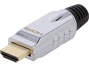 Złącze LOGILINK HDMI wtyk męskie złocony lutowanie proste na przewód