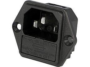 Złącze IEC 60320 zasilające AC C14(E) męskie 10A 250VAC