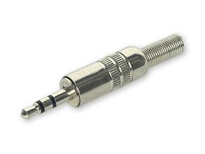 Wtyk Jack 3,5mm stereo z osłoną kabla metalowy
