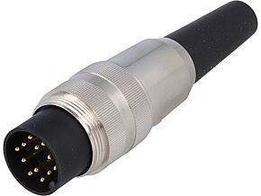 Wtyk M16 męski na przewód IP40 wtyk lutowanie 60V 12pin Wtyk M16 męski na przewód IP40 wtyk lutowanie 60V 12pin