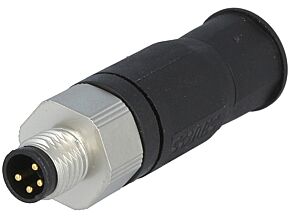 Złącze M8 męskie 4PIN proste na przewód wtyk