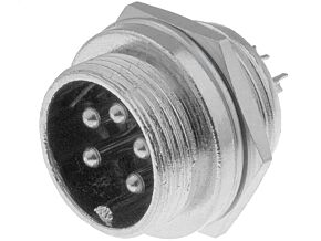 Gniazdo mikrofonowe męskie 5PIN na panel Gniazdo mikrofonowe męskie 5PIN na panel