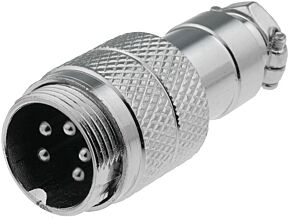 Wtyk mikrofonowy męski 5PIN na przewód prosty Wtyk mikrofonowy męski 5PIN na przewód prosty